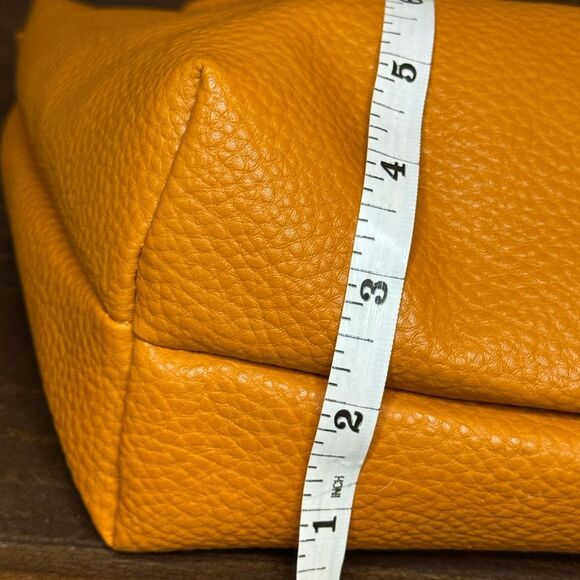 BCBG Paris Autumn “Basketball” Orange Adjustable CrossBody Hobo Bag - Picture 8 of 14